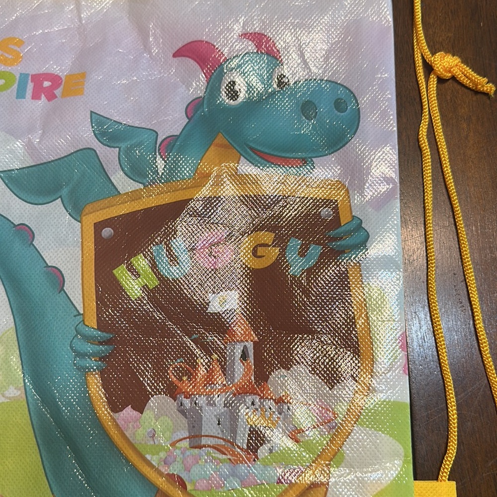Drawstring Backpack with Dreagon - Picture 3 of 4